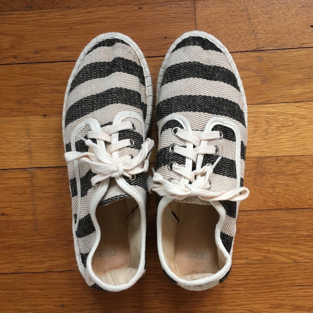 ASOS Canvas Lace Up Espadrilles Like New